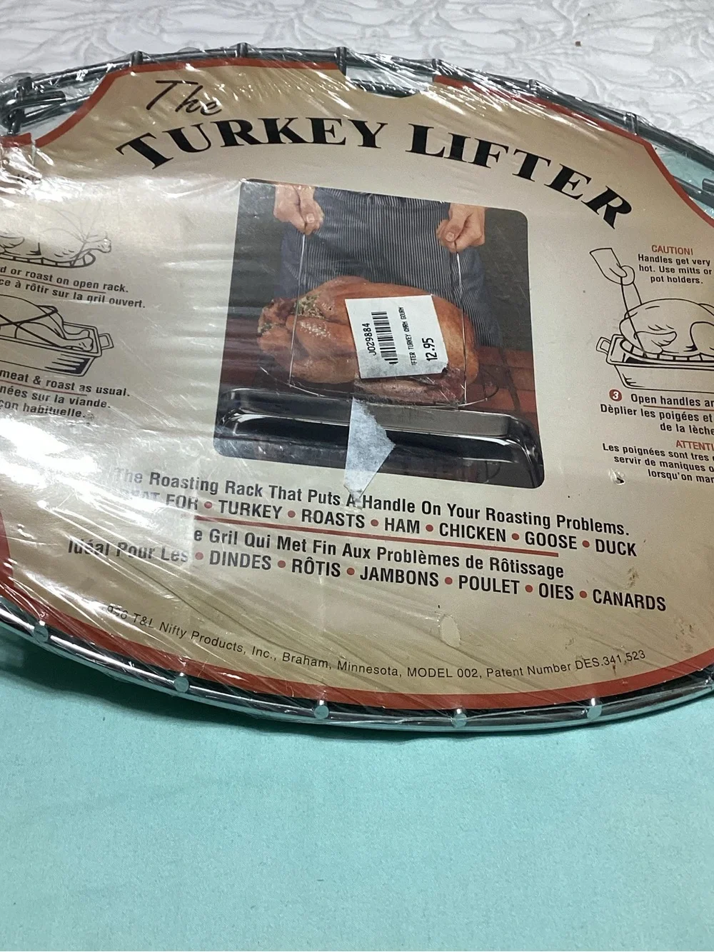 The Turkey Lifter Roasting Rack & Turkey Baster, Meat Forks
